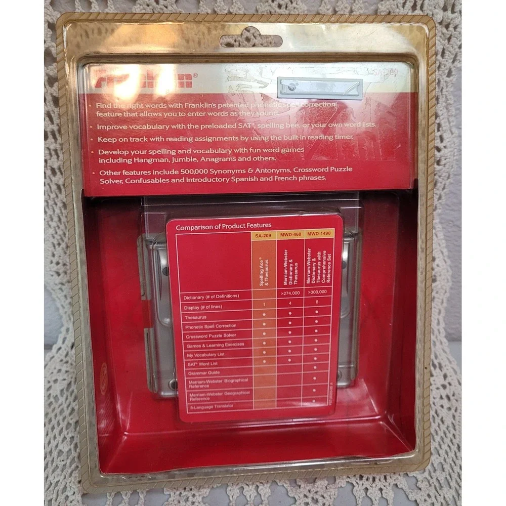 NEW Franklin Electronic Spelling Ace SA-209, Spelling Corrector w/ Thesaurus